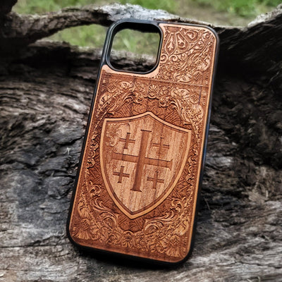 Historical Christian wood phone case iPhone  Galaxy