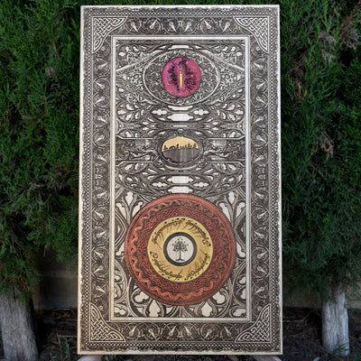 Fantasy Movie Extra Large – gothic art, engraved wood, dark fantasy, skeleton design, artisan crafted