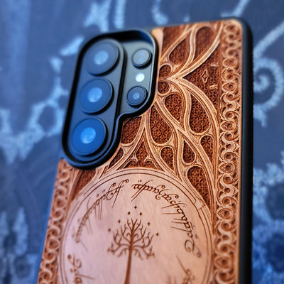 Handyhülle aus Holz - Gothic Muster Design IX