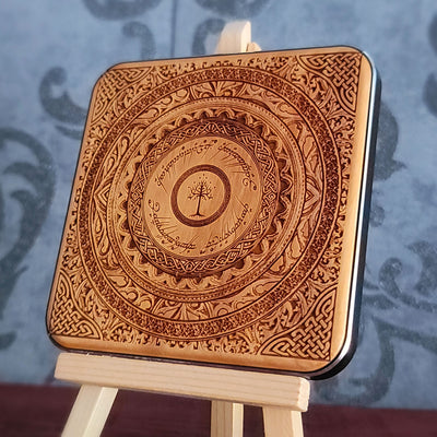 Lord of the Rings Wireless Charger | Elven Runes Art Wireless Charger