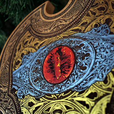 Gothic engraved wood art – gothic art, engraved wood, dark fantasy, skeleton design, artisan crafted