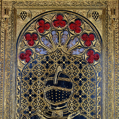 Dark fantasy wall art of knight in gothic battle armor