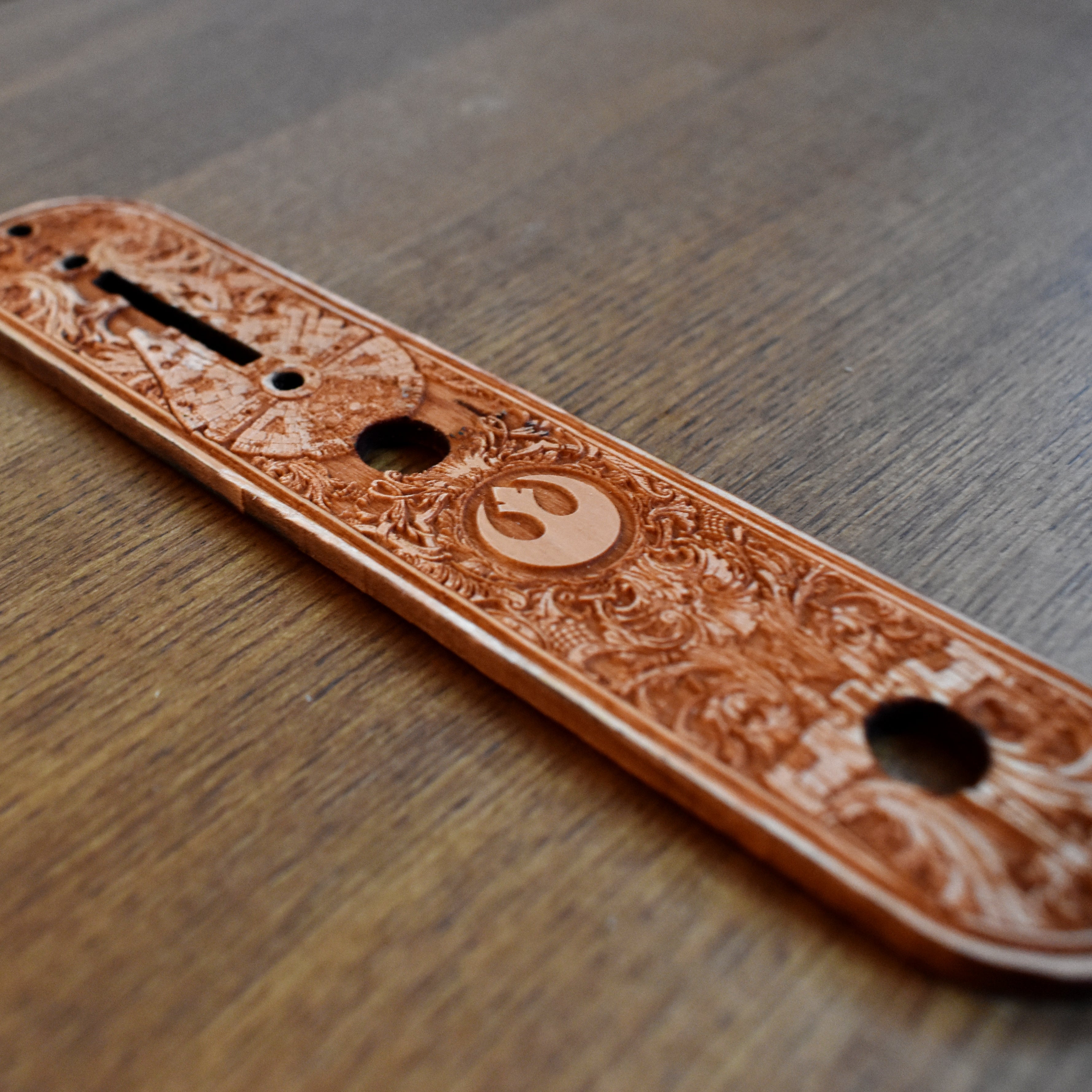 Custom Engraved Telecaster Control Plate – Star Wars Rebel Inspired Design – Compatible with Fender Telecaster Star Wars