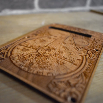 Millennium Falcon Star Wars Tremolo Cover for Stratocaster Electric Guitar Star Wars engraved wood phone case