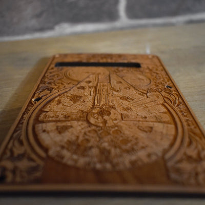 Millennium Falcon Star Wars Tremolo Cover for Stratocaster Electric Guitar Star Wars engraved wood phone case