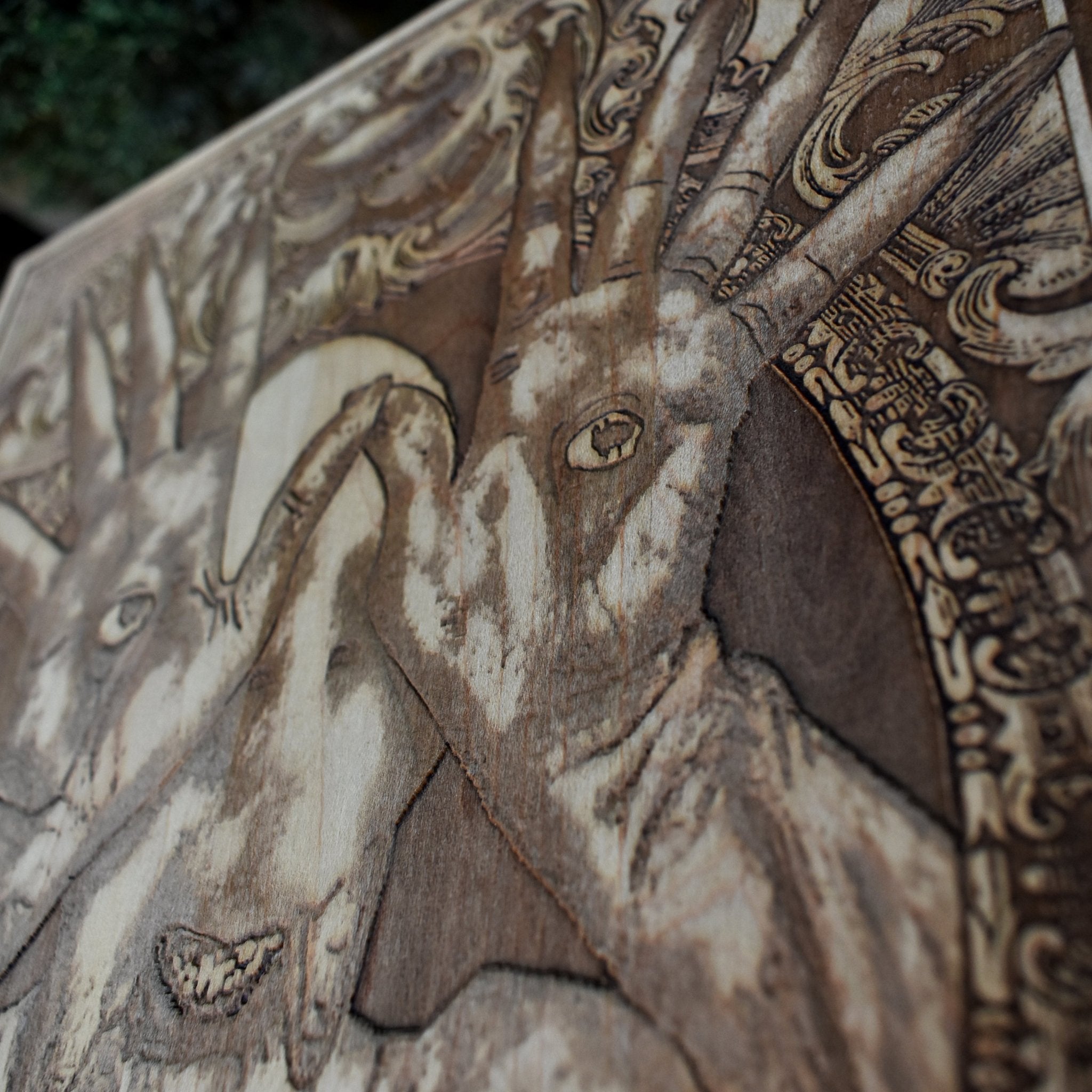 Pale Man wall hanging for dark fantasy and horror lovers