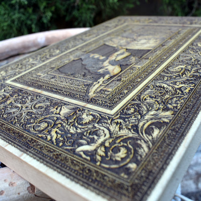 Wooden Phaeton Fall wall art – Unique home decor for mythology lovers.