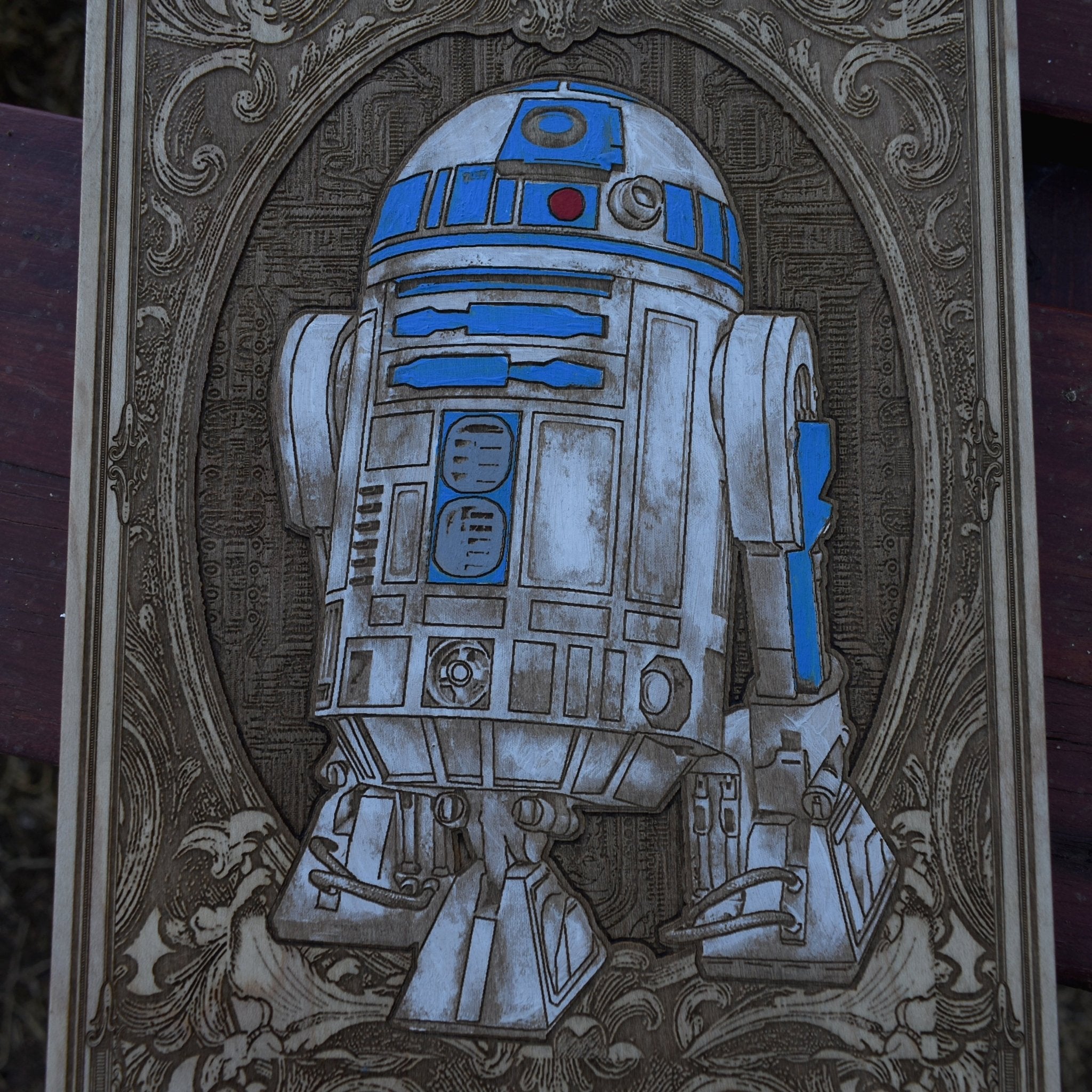 R2D2  - Medium Hand Painted