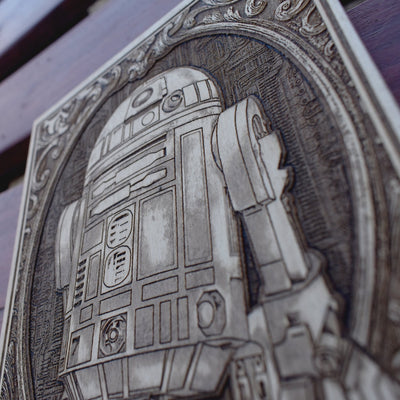 Handmade wooden artwork 'nan' – wood gift for 5 year anniversary, wedding present, gift for him or her, romantic handcrafted decor