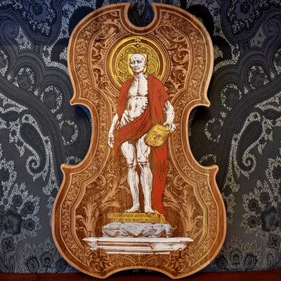 St Bartholomew Skinned Wood Violin