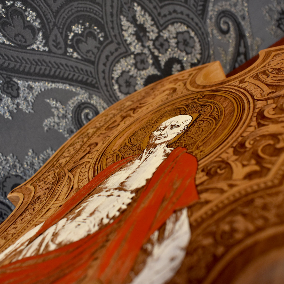 St Bartholomew Skinned Wood Violin