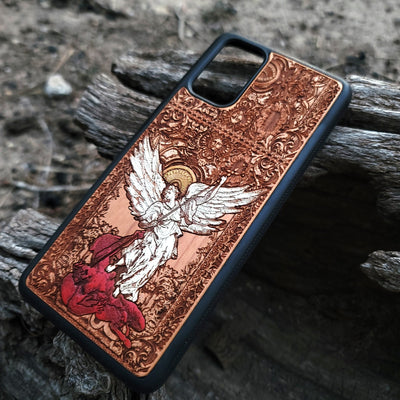 Divine St. Michael Archangel phone case, perfect gift for collectors