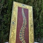Load image into Gallery viewer, Spinney -  Large Dark Gold Filling Red Pattern Variant
