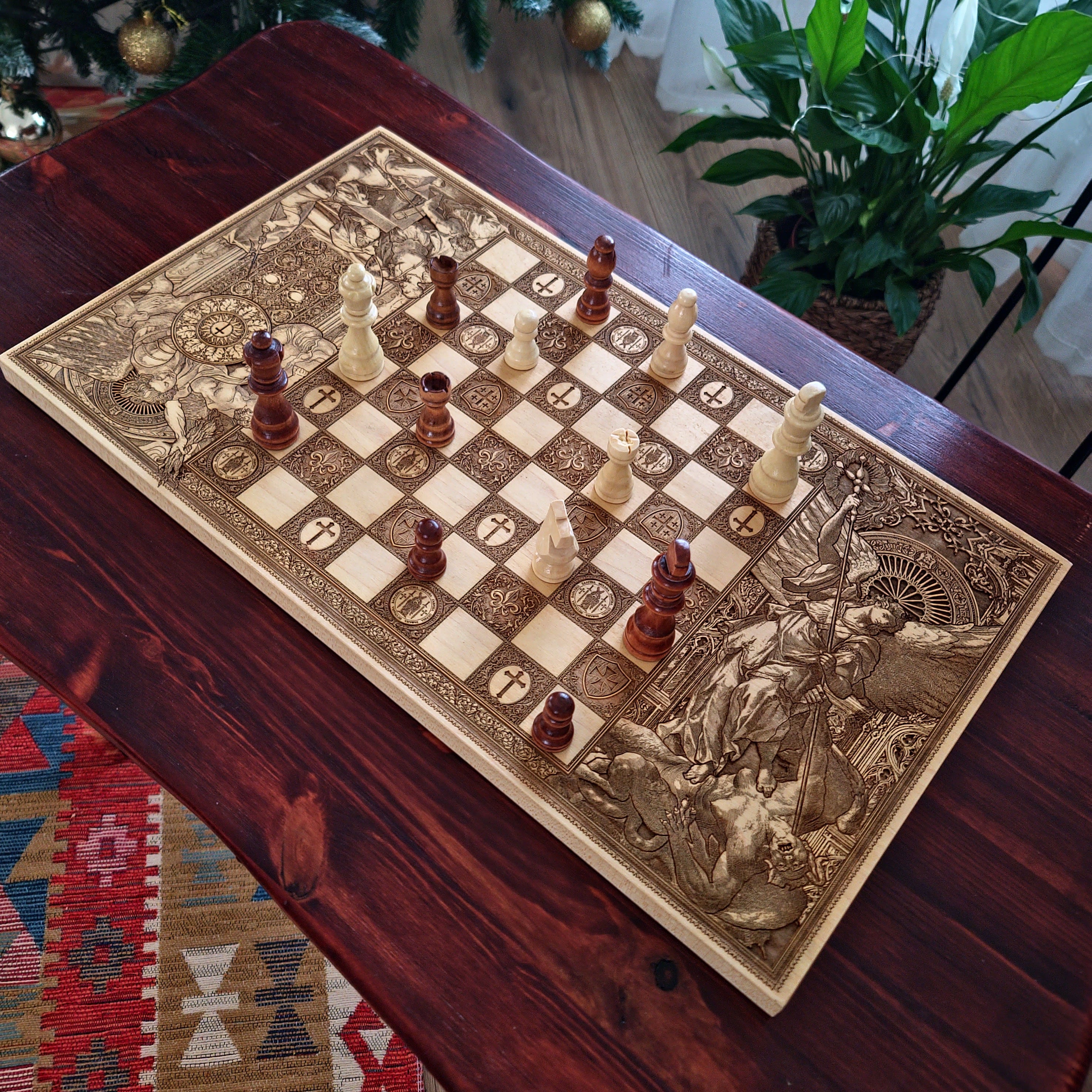 Saint Michael Chess Board