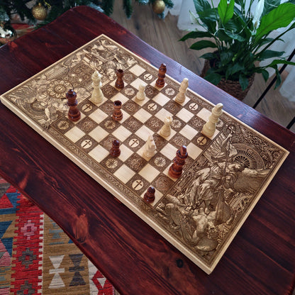 Saint Michael Chess Board