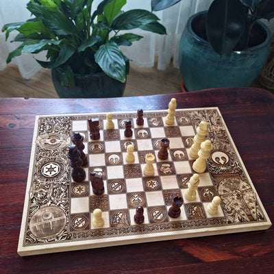 Star Wars Wooden Chess Set