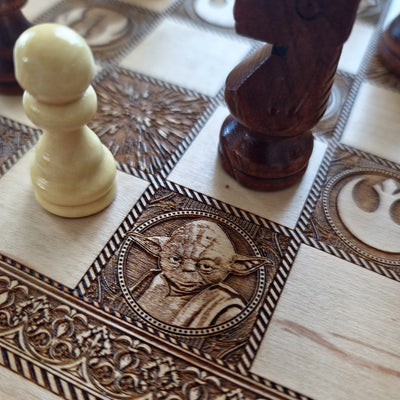 Star Wars Wooden Chess Set