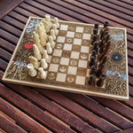 Load image into Gallery viewer, Star Wars Chess &amp; Checkers Wood Board Game Set - A3 Size - 1.25&quot;/ 32 mm Square
