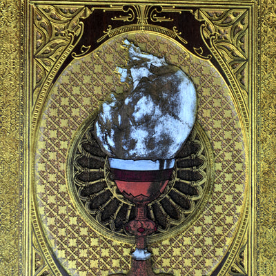 Gothic engraved wood art – gothic art, engraved wood, dark fantasy, skeleton design, artisan crafted