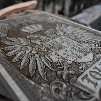 Medieval Spanish coat of arms wall panel medium size