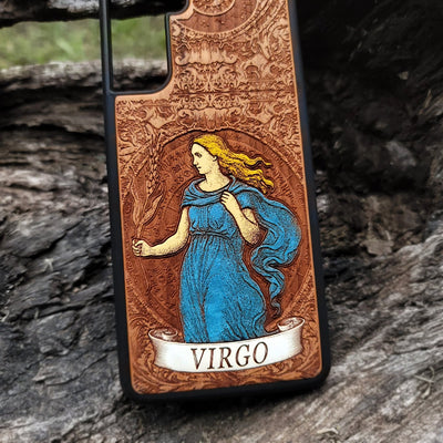 Astrology phone case featuring Virgo constellation artwork


