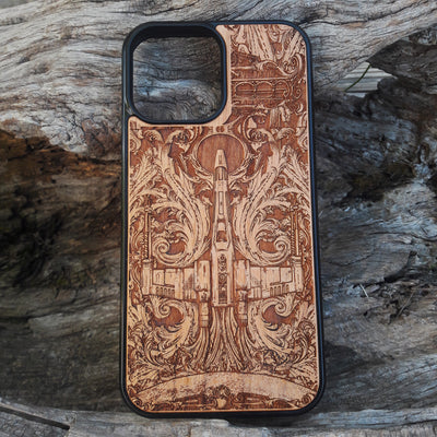 Intergalactic Ship IV Star Wars - Wood Phone Case Star Wars engraved wood phone case