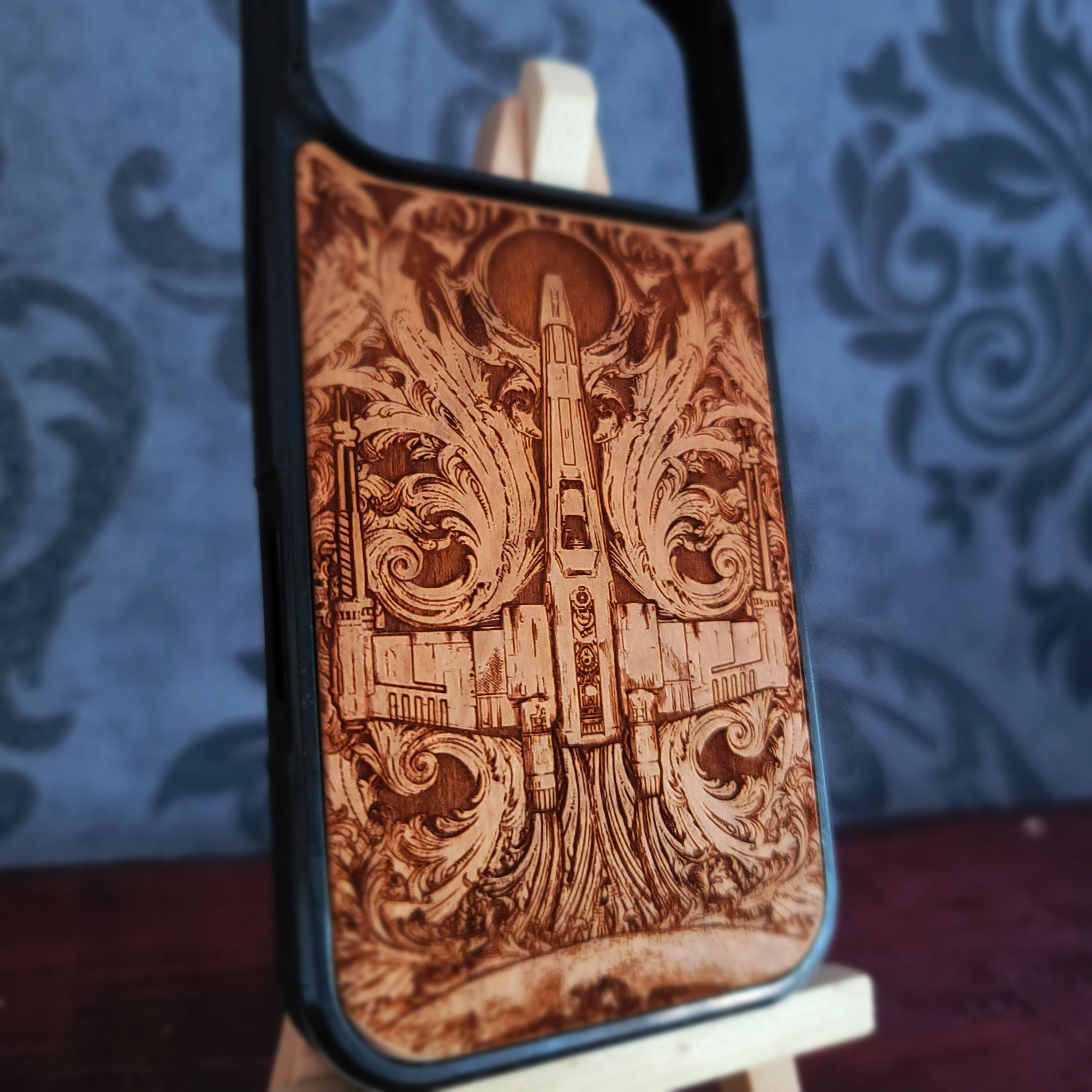Xwing Star Wars - Wood Phone Case 