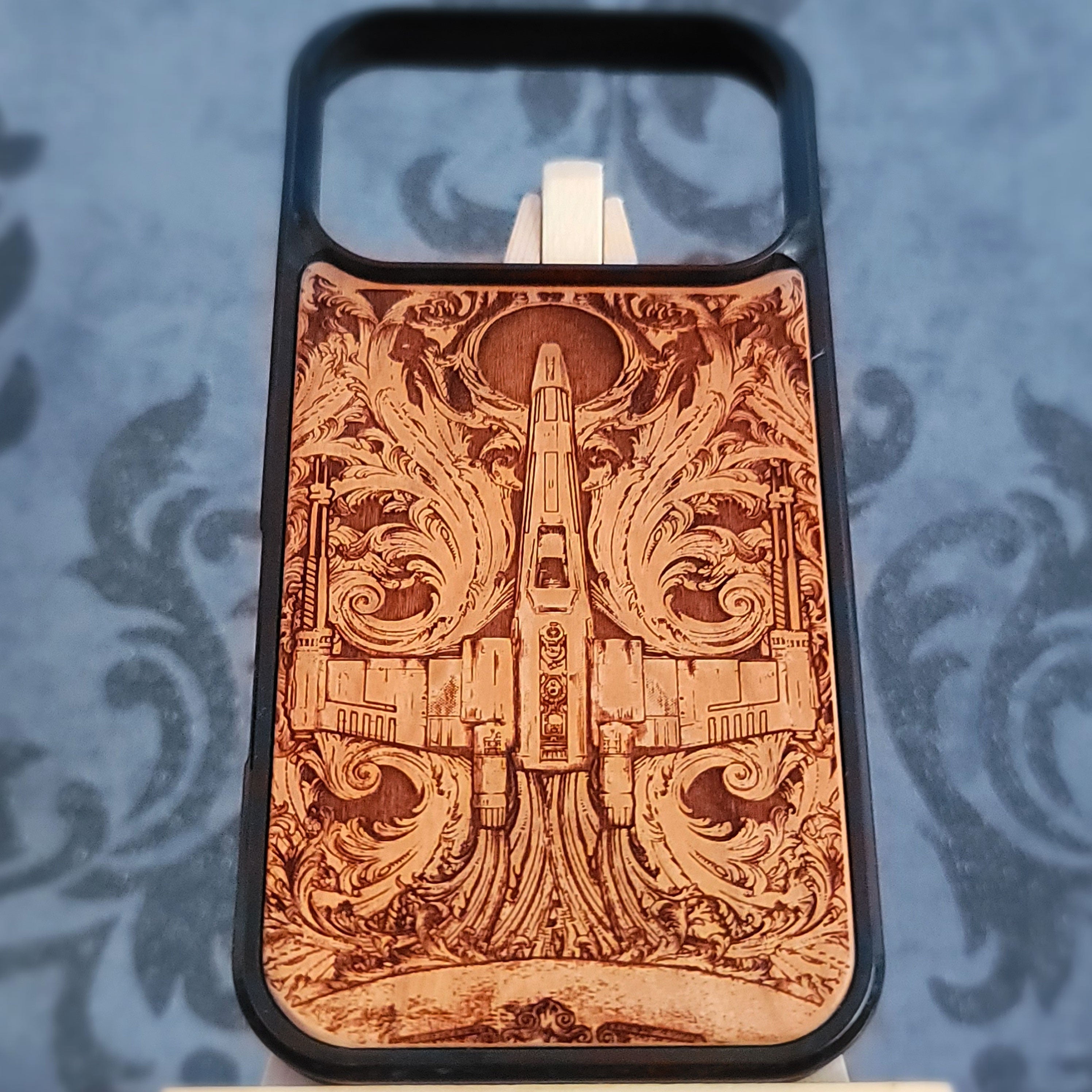 Xwing Star Wars - Wood Phone Case 