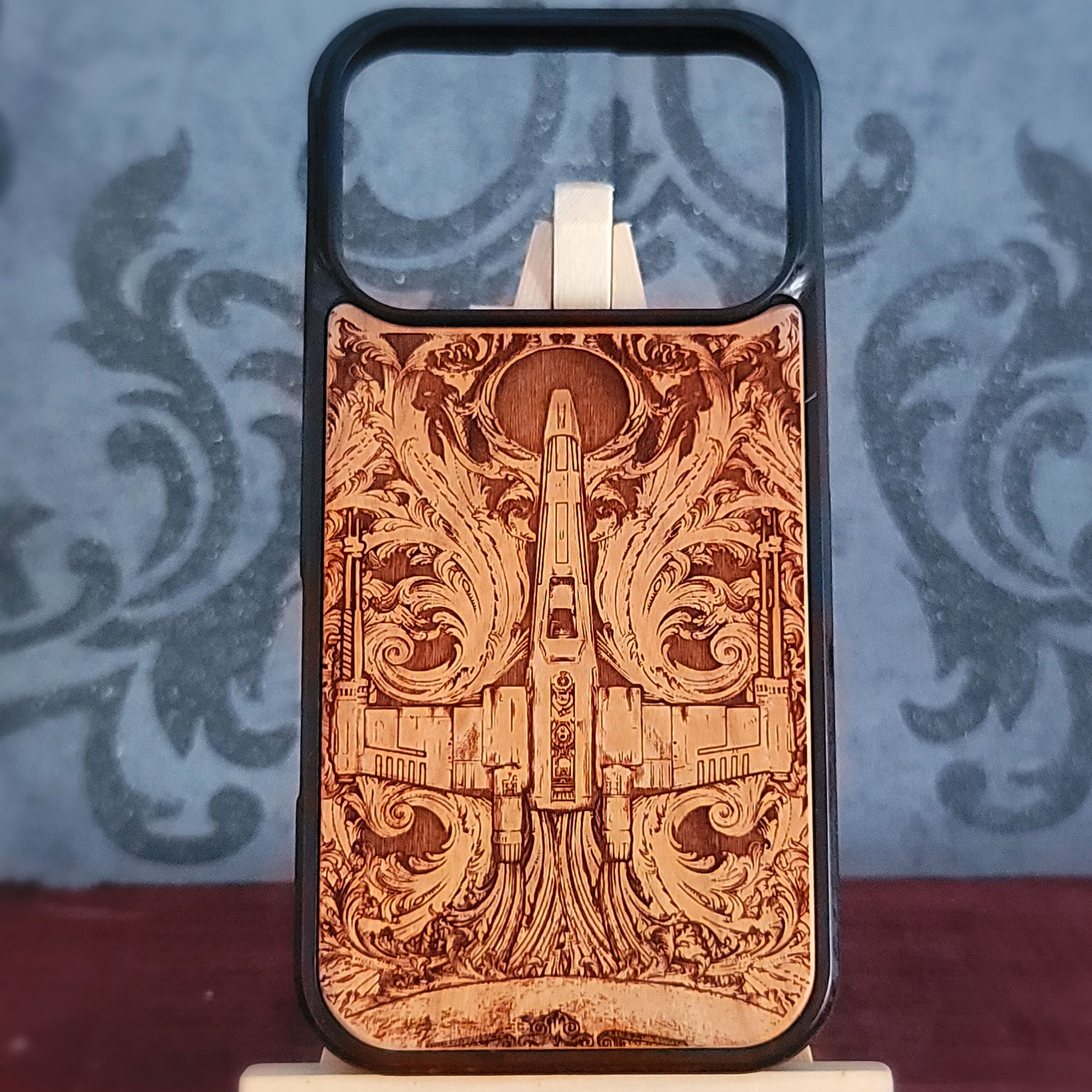 Xwing Star Wars - Wood Phone Case 
