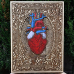 Load image into Gallery viewer, Heart Artwork Hand Carved- Large
