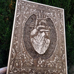 Load image into Gallery viewer, Heart - Hand Carved &amp; Laser Engraved - Large
