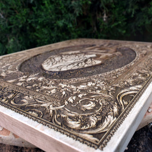 Heart - Hand Carved & Laser Engraved - Large