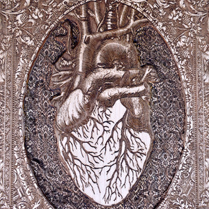 Heart - Hand Carved & Laser Engraved - Large