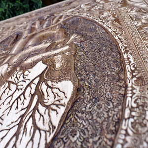 Heart - Hand Carved & Laser Engraved - Large