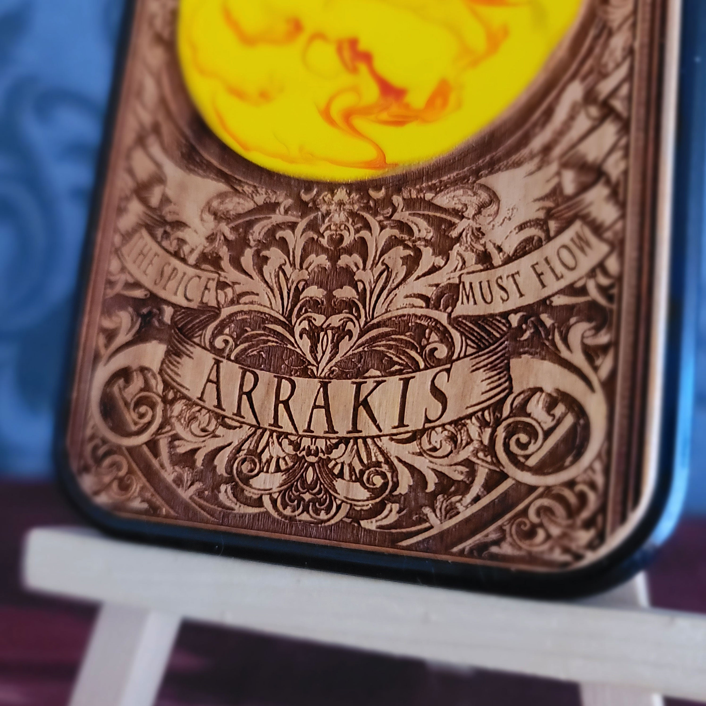 Arrakis Dune - Funda de madera para teléfono - Pintada a mano