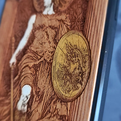 Athena - Wood Phone Case - Hand Painted