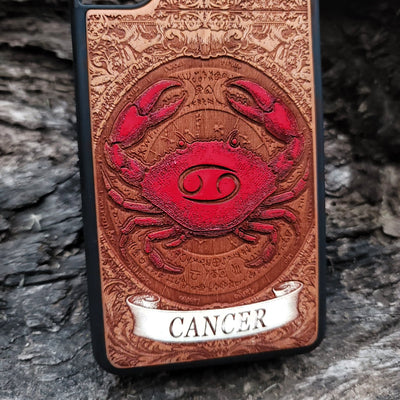 Cancer zodiac birthday gift phone case for astrology fans