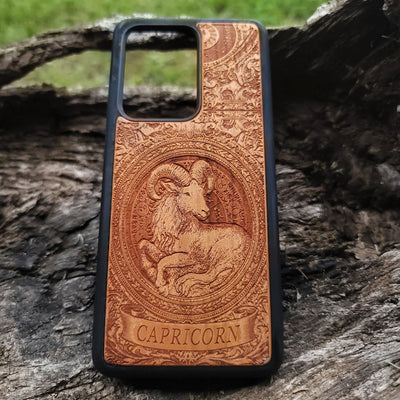 Spiritual astrology phone case with Capricorn constellation design