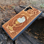 Load image into Gallery viewer, iPhone &amp; Samsung Galaxy Wood Phone Case - The Chalice Gothic Pattern Hand Painted
