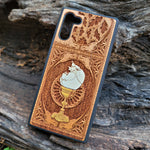 Load image into Gallery viewer, iPhone &amp; Samsung Galaxy Wood Phone Case - The Chalice Gothic Pattern Hand Painted
