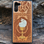 Load image into Gallery viewer, iPhone &amp; Samsung Galaxy Wood Phone Case - The Chalice Gothic Pattern Hand Painted
