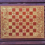 Load image into Gallery viewer, Battle Mahogany &amp; Gold Stained Wooden Chess Board Game Set - A3 Size - 1.25&quot; / 32 mm Square
