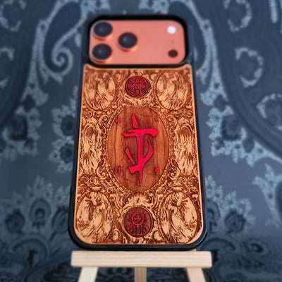 Doom - Wood Phone Case - Hand Painted