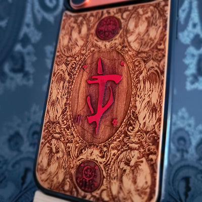 Doom - Wood Phone Case - Hand Painted