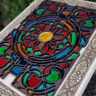 Handmade wooden artwork 'nan' – wood gift for 5 year anniversary, wedding present, gift for him or her, romantic handcrafted decor