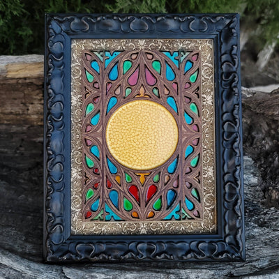 Handmade wooden artwork 'nan' – wood gift for 5 year anniversary, wedding present, gift for him or her, romantic handcrafted decor