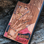 Load image into Gallery viewer, iPhone &amp; Samsung Galaxy Wood Phone Case -&quot;Freddy Krueger&quot; Hand Painted
