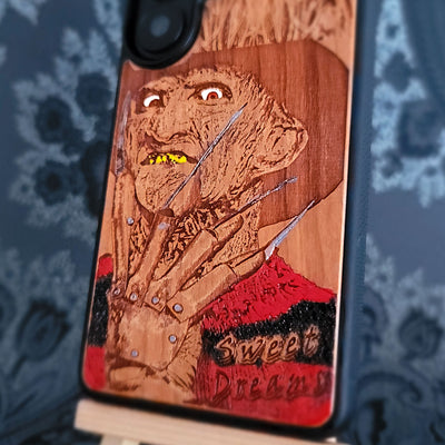 Freddy - Wood Phone Case - Hand Painted