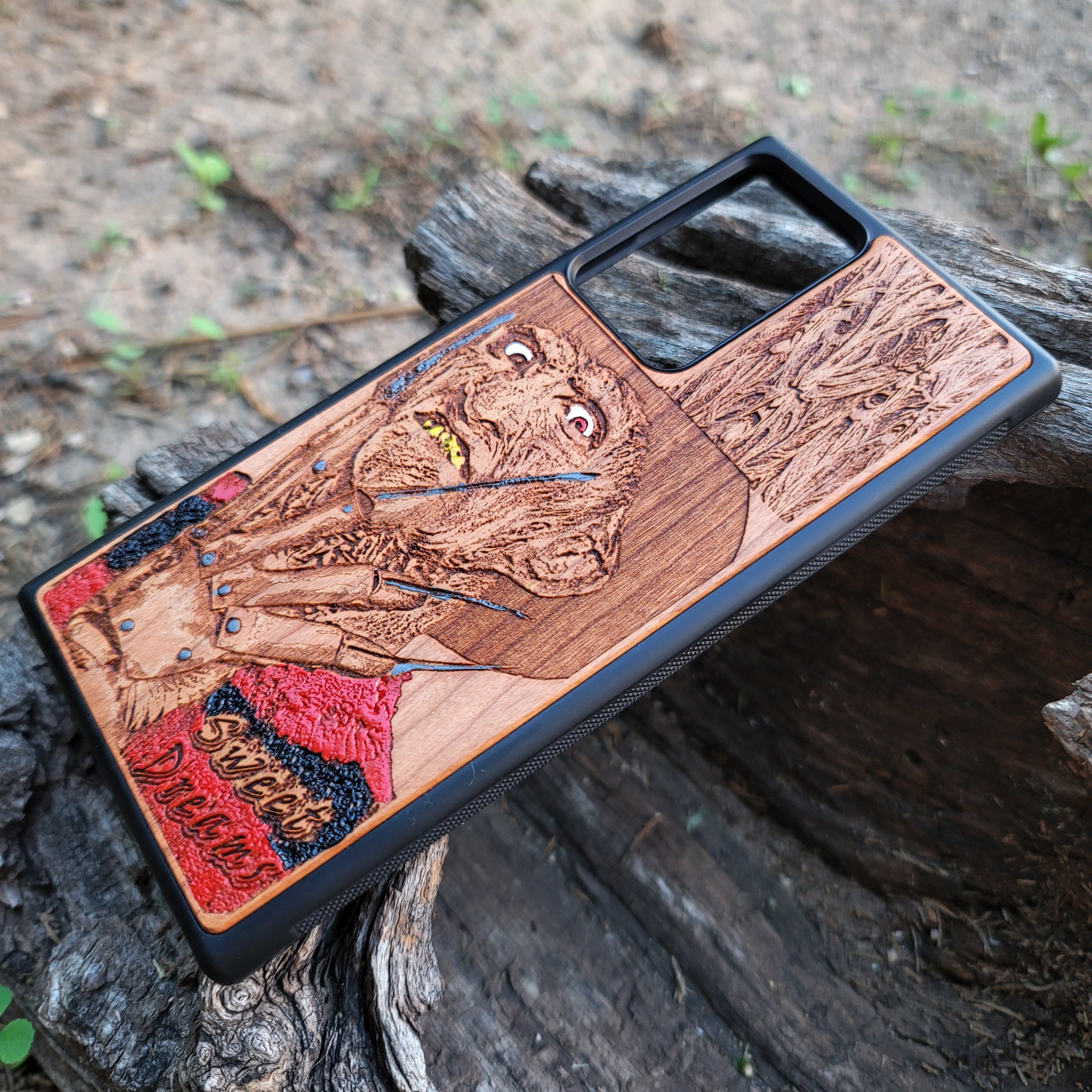 iPhone & Samsung Galaxy Wood Phone Case - Movie Inspired Theme IX Hand Painted