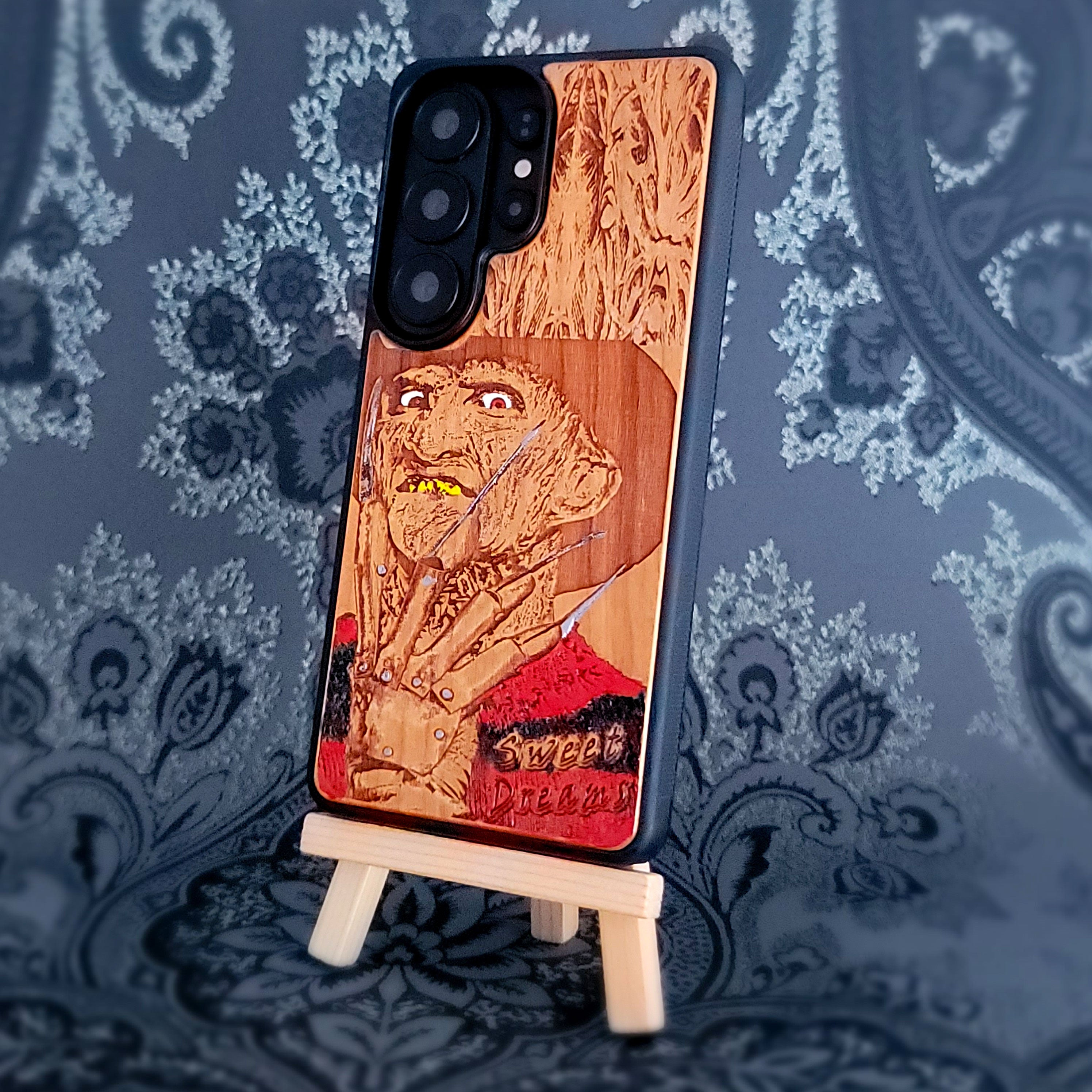 Freddy - Wood Phone Case - Hand Painted